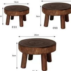 Pallar>Träpall, naturlig träpall, låg blomsterpall för {ROG}