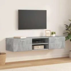 vidaXL Tv-Bänkar>Träskåp Högblanka vita 150 x 39 x 30 cm Konstruerat trä