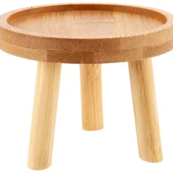 Pallar>Trästativ för blomkrukor, hög pall, balkong, suckulent, rund blomhylla för inomhus och utomhus