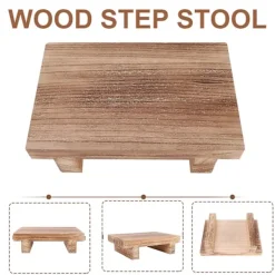 Pallar>Trästege Sängbordsstege För Inomhus Utomhus Multifunktionell Mobil Fotpall För Hem Vardagsrum