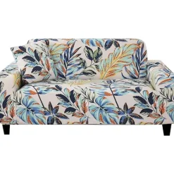 Soffor>Tryckt soffa set Elastisk soffa set mönster dubbel soffa set för 2 kuddar soffa Dubbel soffa Dubbel soffa set (3-sits/