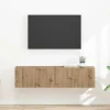 vidaXL Tv-Bänkar>TV Vägghylla 2 pcs Artisan Ek 60 x 31 x 29.5 cm Konstruerat trä