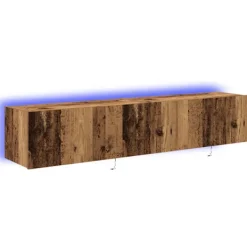 vidaXL Tv-Bänkar>TV Vägghylla 2 pcs Gammalt trä 80 x 35 x 31 cm Konstruerat trä