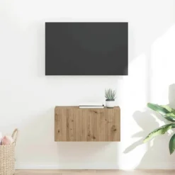 vidaXL Tv-Bänkar>TV Vägghylla Artisan Ek 60 x 31 x 29.5 cm Konstruerat trä