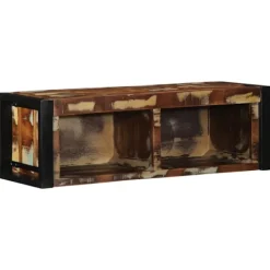 vidaXL Tv-Bänkar>Tv-bänk flerfärgad 80x30x25 cm massivt återvunnet trä