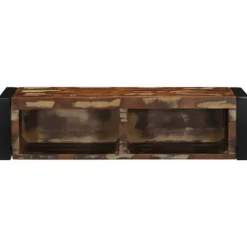 vidaXL Tv-Bänkar>Tv-bänk flerfärgad 80x30x25 cm massivt återvunnet trä