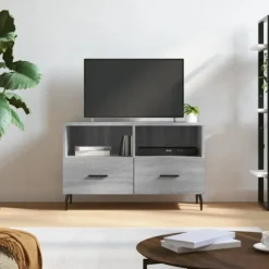 vidaXL Tv-Bänkar>Tv-bänk grå sonoma 80x36x50 cm konstruerat trä