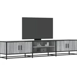 vidaXL Tv-Bänkar>Tv-bänk grå sonoma 210x35x41 cm konstruerat trä