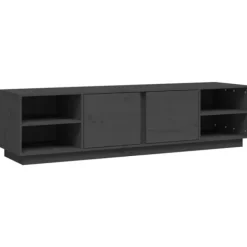 vidaXL Tv-Bänkar>Tv-bänk grå 156x40x40 cm massiv furu