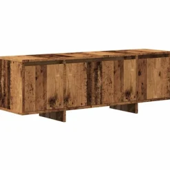 vidaXL Tv-Bänkar>Tv-bänk åldrat trä 120x30x40,5 cm konstruerat trä
