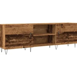 vidaXL Tv-Bänkar>Tv-bänk åldrat trä 150x30x50 cm konstruerat trä