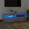 vidaXL Tv-Bänkar>TV-bänk med LED-belysning betonggrå 120x35x40 cm