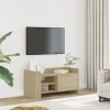 vidaXL Tv-Bänkar>Tv-bänk sonoma ek 80x35x40 cm konstruerat trä