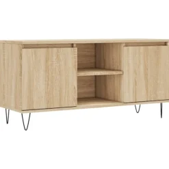 vidaXL Tv-Bänkar>Tv-bänk sonoma-ek 104x35x50 cm konstruerat trä