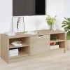 vidaXL Tv-Bänkar>Tv-bänk sonoma-ek 102x35,5x36,5 cm konstruerat trä