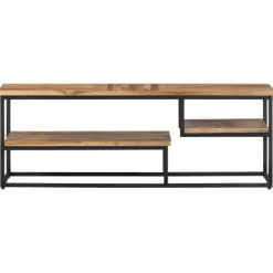 vidaXL Tv-Bänkar>Tv-bänk 110x30x39 cm massiv återvunnen teak