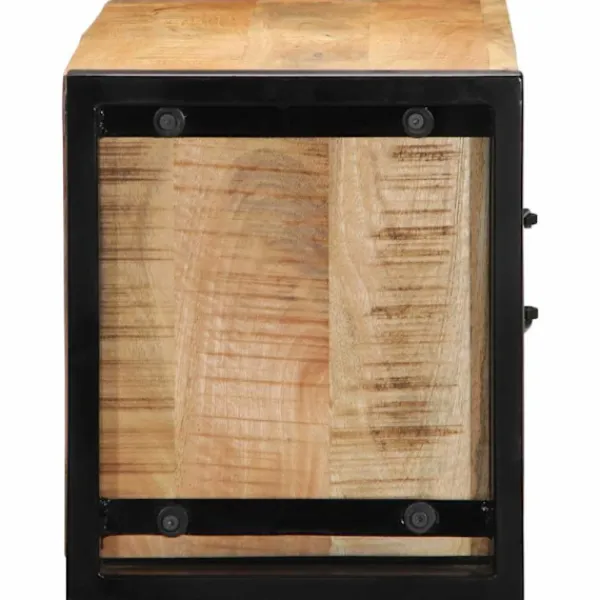 vidaXL Tv-Bänkar>Tv-bänk 80x30x35 cm massivt grovt mangoträ