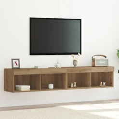 vidaXL Tv-Bänkar>TV-bänkset 2 pcs Artisan Ek 80 x 30 x 30 cm Konstruerat trä