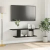 vidaXL Tv-Bänkar>TV-bänkset Svart 103 x 30 x 26,5 cm Konstruerat trä