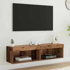 vidaXL Tv-Bänkar>TV-möbler 2 pcs Gammalt trä 60 x 30 x 30 cm Konstruerat trä