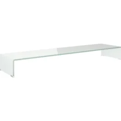 vidaXL Kontorsmöbler>Tv/monitor-ställ glas grön 120x30x13 cm