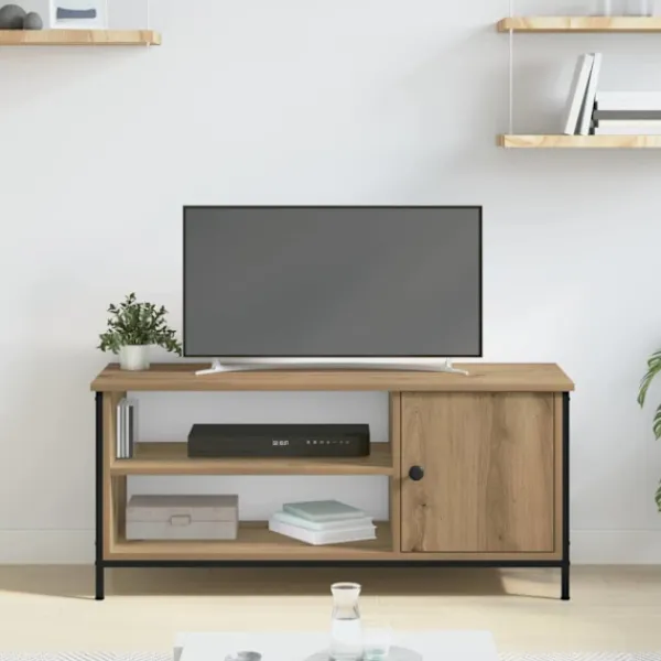 vidaXL Tv-Bänkar>TV-skåp Artisan Ek 100 x 40 x 45 cm Konstruerat trä