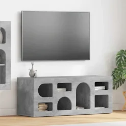 vidaXL Tv-Bänkar>TV-skåp Betonggrå 100 x 35 x 40 cm Konstruerat trä