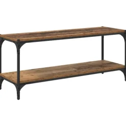 vidaXL Tv-Bänkar>TV-skåp Gammalt trä 100x33x41cm Konstruerat trä och järn