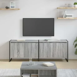 vidaXL Tv-Bänkar>TV-skåp Grå Sonoma 140 x 36 x 49,5 cm Konstruerat trä