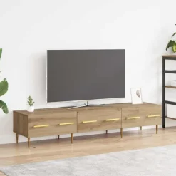 vidaXL Tv-Bänkar>TV-skåp med låda Artisan Ek 150 x 36 x 30 cm Konstruerat trä