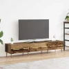 vidaXL Tv-Bänkar>TV-skåp med låda Gammalt trä 150 x 36 x 30 cm Konstruerat trä