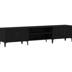 vidaXL Tv-Bänkar>TV-skåp Svart Ek 180 x 31,5 x 40 cm Konstruerat trä