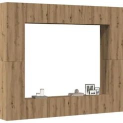 vidaXL Tv-Bänkar>TV-skåp väggmonterat 8 delar artisan ek konstruerat trä