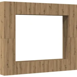 vidaXL Tv-Bänkar>TV-skåp väggmonterat 8 delar artisan ek konstruerat trä