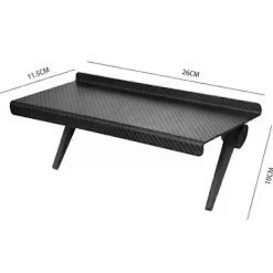 Hyllor>TV-skärm Topp Förvaringshya Justerbar Datorskärm Skrivbordsskärm Topp Förvaringsstä Router Hya Stä Hemorganisatör