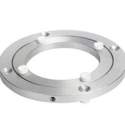 Matbord>Tyst Vridplatta Förbättrad Ljuddämpad Aluminiumlegering Roterande Hårdvara Vridplatta Stabil och Halkfri för Matbord 5 tum