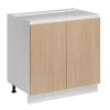 Skåp>Underskåp - Deconation - Underskåp "Roma" - Vit/Beige - L 80 X H 81 x P 45 cm