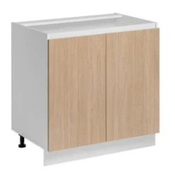Skåp>Underskåp - Deconation - Underskåp "Roma" - Vit/Beige - L 80 X H 81 x P 45 cm