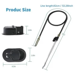 Fåtöljer>Universal Ersättningsdelar för Fåtöljhandtag Spakvajer, Metallsoffa Spärr Frigöring Drag Passar Ashley Soffstol