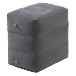 Sittpuffar>Uppblåsbar fotpall för flygplan, justerbar höjd, tålig, mjuk, universell, hopfällbar, bärbar