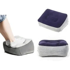 Sittpuffar>Uppblåsbar Fotstödkudde, pvc Rese Fotstödkudde, bärbar Fotstödskudde, fot Relax Kudde Ben Upp Avslappnande Fotpall För Resor Kontor & Hem R
