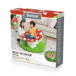 BESTWAY Sittpuffar>Uppblåsbar Fåtölj - - Svamp - 112x112x66 cm - Flerfärgad - +6 År Flerfärgad