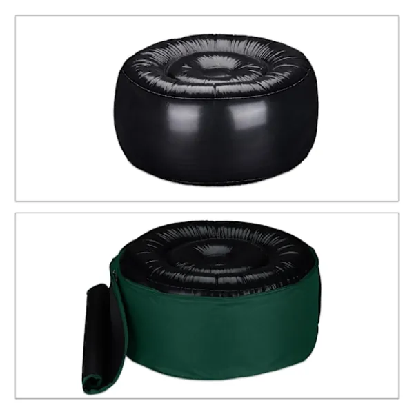B2X Sittpuffar>Uppblåsbar pall i grönt