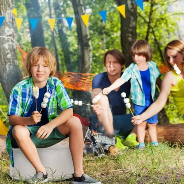 B2X Sittpuffar>Uppblåsbar pall i krämvit