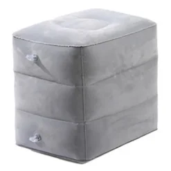 Sittpuffar>Uppblåsbart fotstöd för flygplan, justerbar höjd, hållbart, mjukt, allmänt ändamål, hopfällbart, portabelt