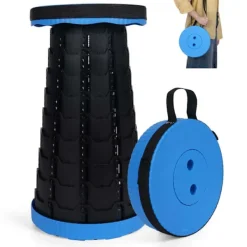 Pallar>Uppgraderad hopfällbar pall, fällbar stol med brytarlås - Prodable campingpall med belastningskapacitet 400 pund, infällbar