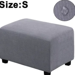 Sittpuffar>Utdragbart puffskydd lätt att leva förvaring förvaring förvaring förvaring skyddande möbler flexibel rektangel med elastisk botten