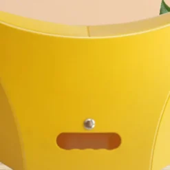 Pallar>Utomhus hopfällbar pall Bärbar Plast Camping Fiske Låg Stol för Travel Train Gul L(45x15x26)