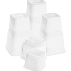 Sängar>Utopia Bedding Justerbara Möbelben för Säng (Set med 8), Kraftiga Lyft för Soffa och Bord - Stödjer upp till 0,7 kg - (vit) vit