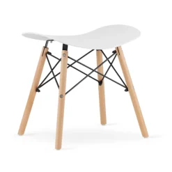 Valora Pallar>CORFU Pall Vit Modern Ergonomisk Design x4